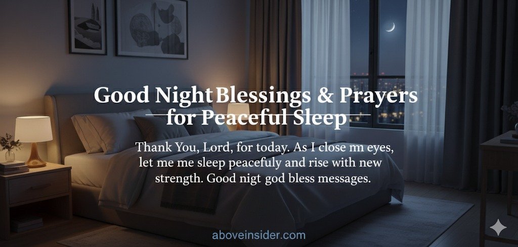 90+ Good Night Blessings, Prayers & Heartfelt Quotes for Peaceful Sleep 11 Good Night Blessings Prayers image