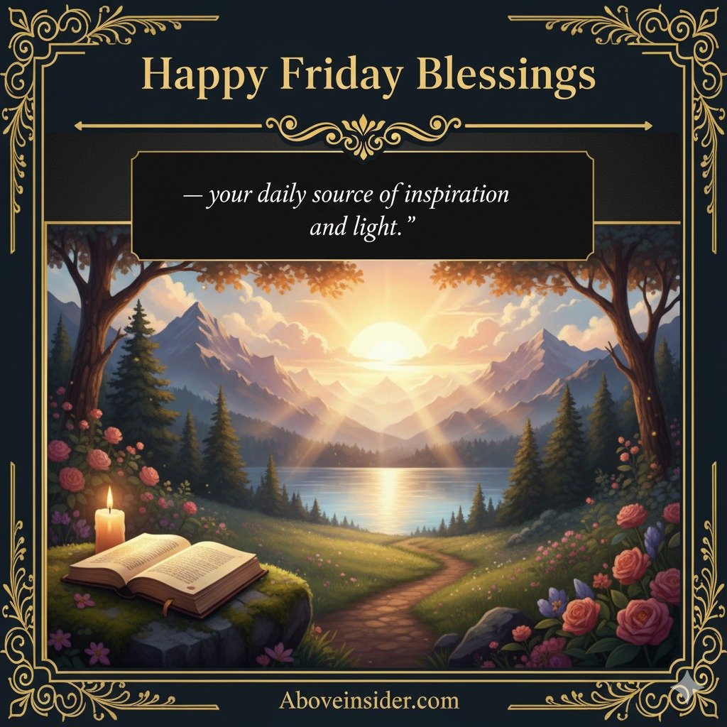 Happy Friday Blessings images your daily source of inspiration and light