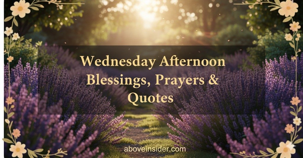 Wednesday Afternoon Blessings, Prayers & Quotes