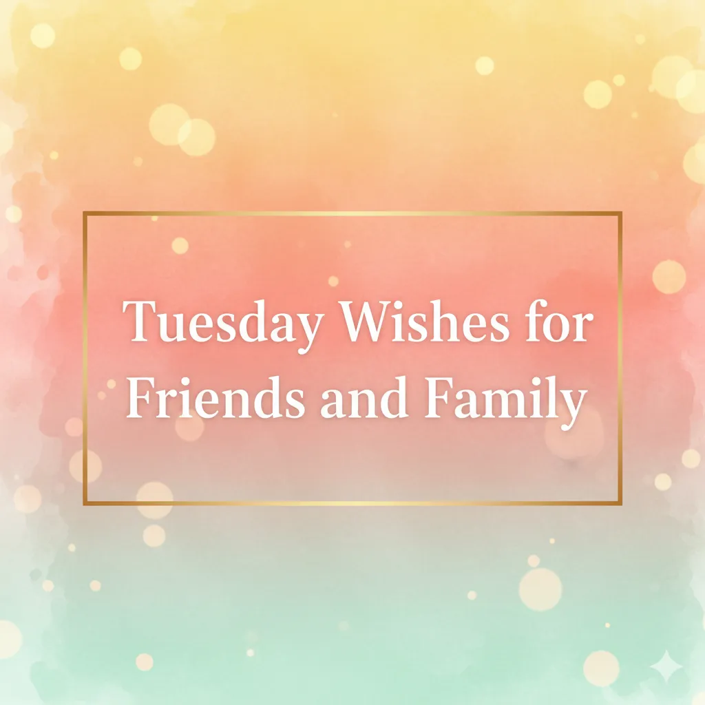 Tuesday Wishes for Friends and Family