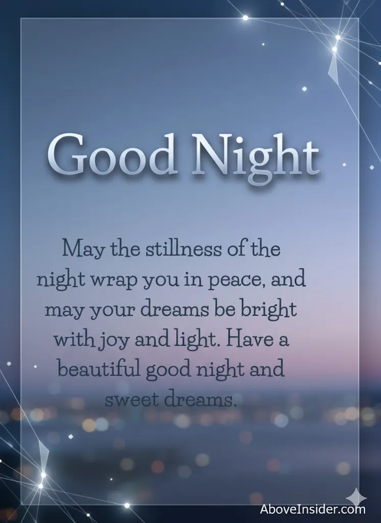 Beautiful Good Night Blessings