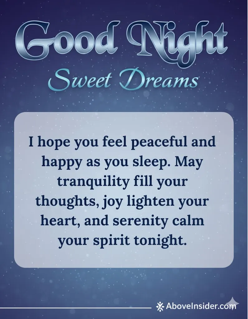 Good Night sweet dreams blessings prayers & image