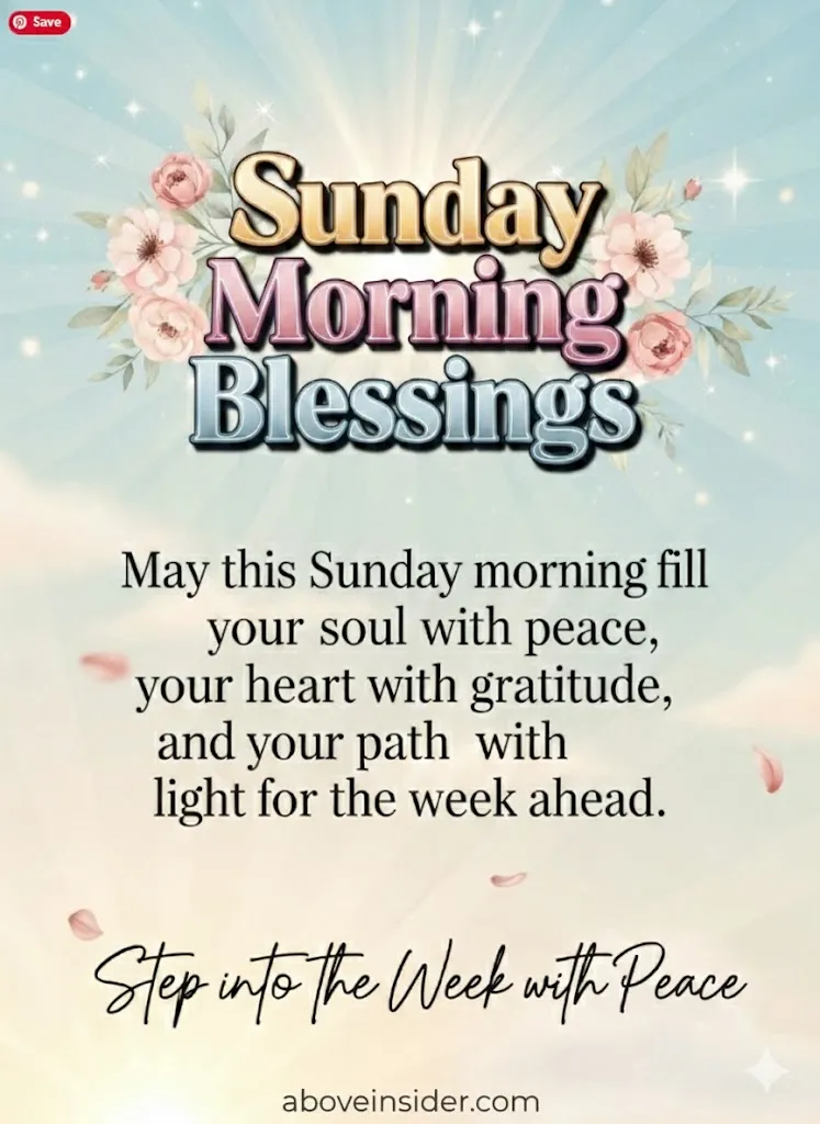 110+ Happy Sunday Blessings, Quotes & Wishes For 2025 9 Sunday Morning Blessings
