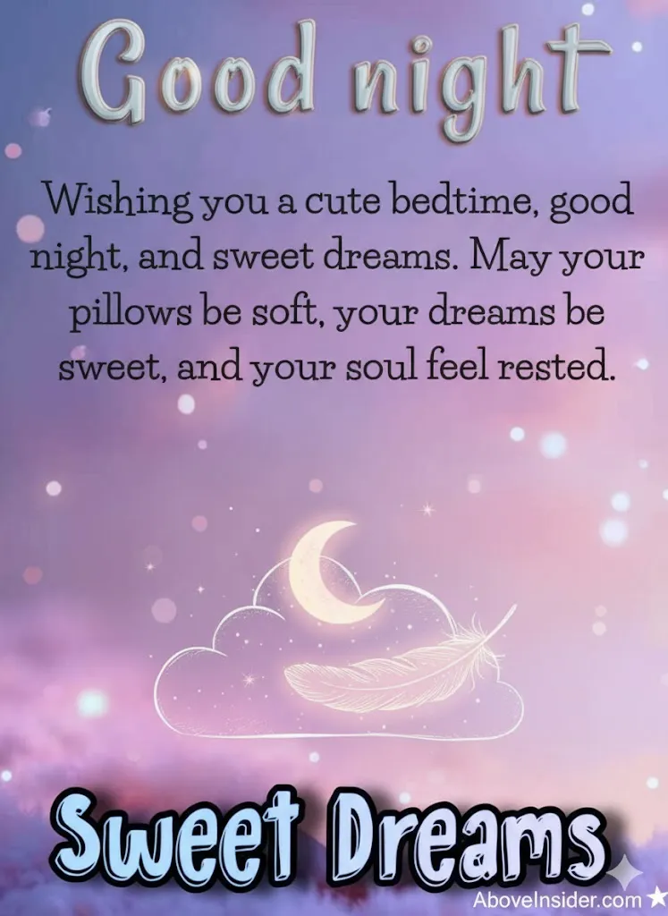 Sweet Good Night Blessings for Sweet Dreams