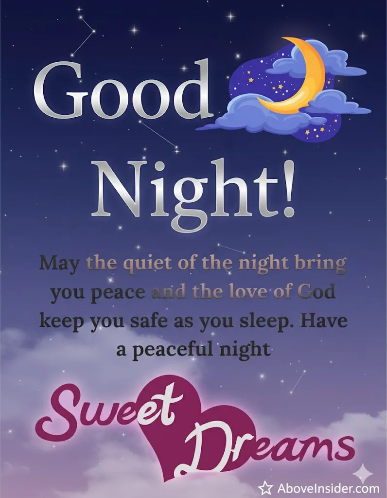 sweet dreams Good Night Blessings Prayers images